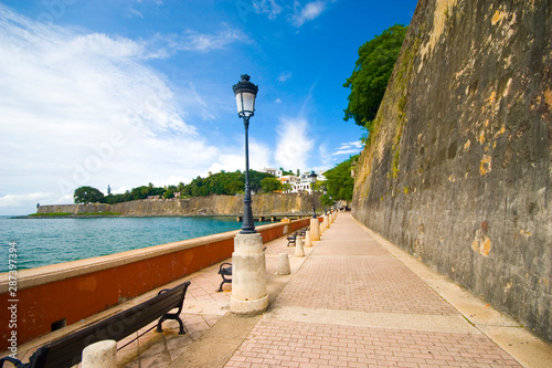 Walk through Fort San Felipe del Morro, Puerto Rico photo