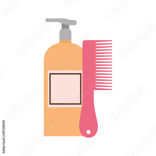 professional hairdressing tools on white background