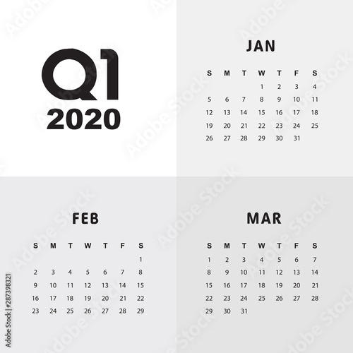 First quarter of calendar 2020 photo