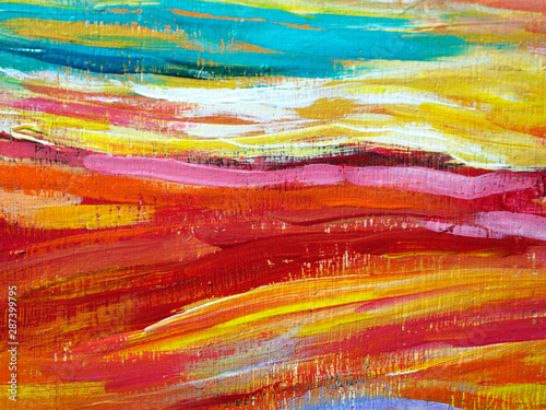Colorful multi color oil painting abstract background.