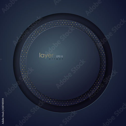 Abstract circle multi layer background. Vector digital design template.