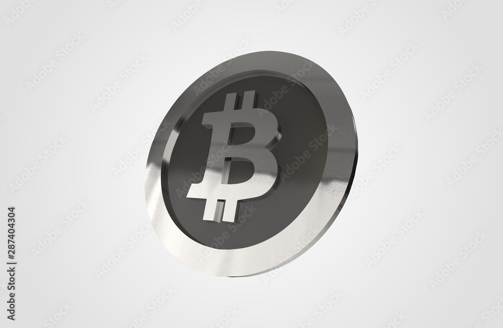Cryptocurrencies Bitcoin Coin 3D Render Cryptocurrencies Bitcoin Coin 3D Render