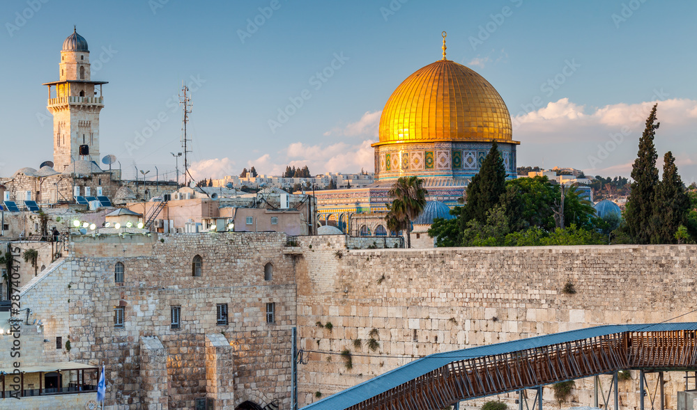 Fototapeta premium Nice view of the the Western Wall