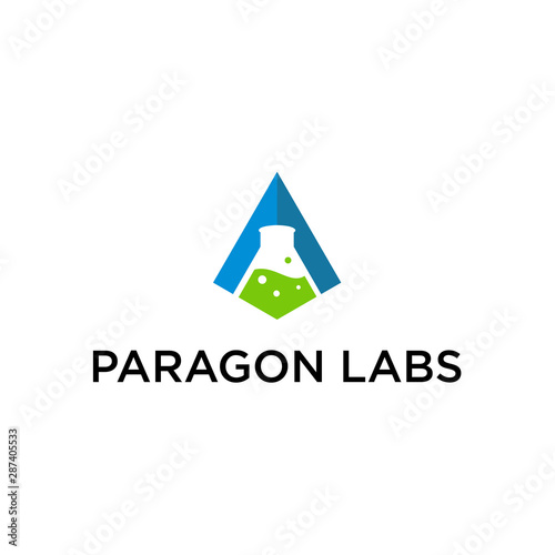 paragon Lab Logo Template Design Vector 