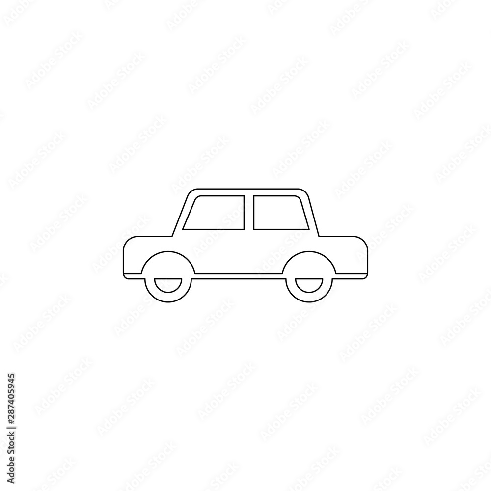 Toy car icon. Element of chrismas for mobile concept and web apps icon. Outline, thin line icon for website design and development, app development