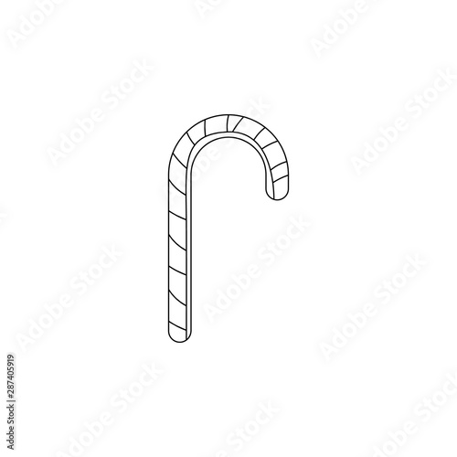 Lollipop icon. Element of chrismas for mobile concept and web apps icon. Outline, thin line icon for website design and development, app development