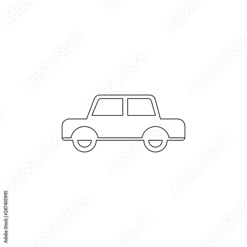 Toy car icon. Element of chrismas for mobile concept and web apps icon. Outline, thin line icon for website design and development, app development