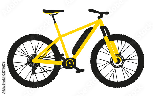 eVTT Cross Country jaune vélo électrique