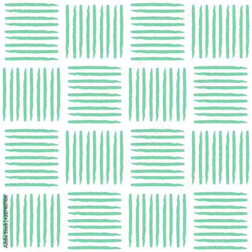 Hand drawn Ink seamless pattern with stripes / Vector illustration