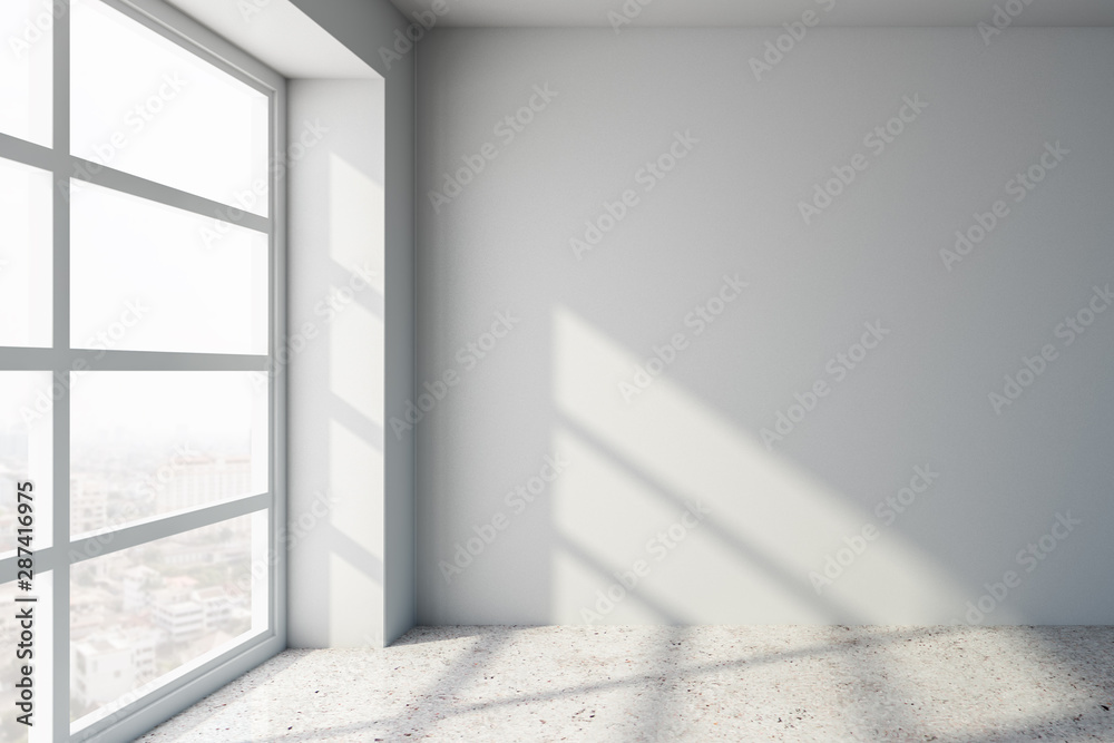 Fototapeta premium Współczesne białe wnętrze