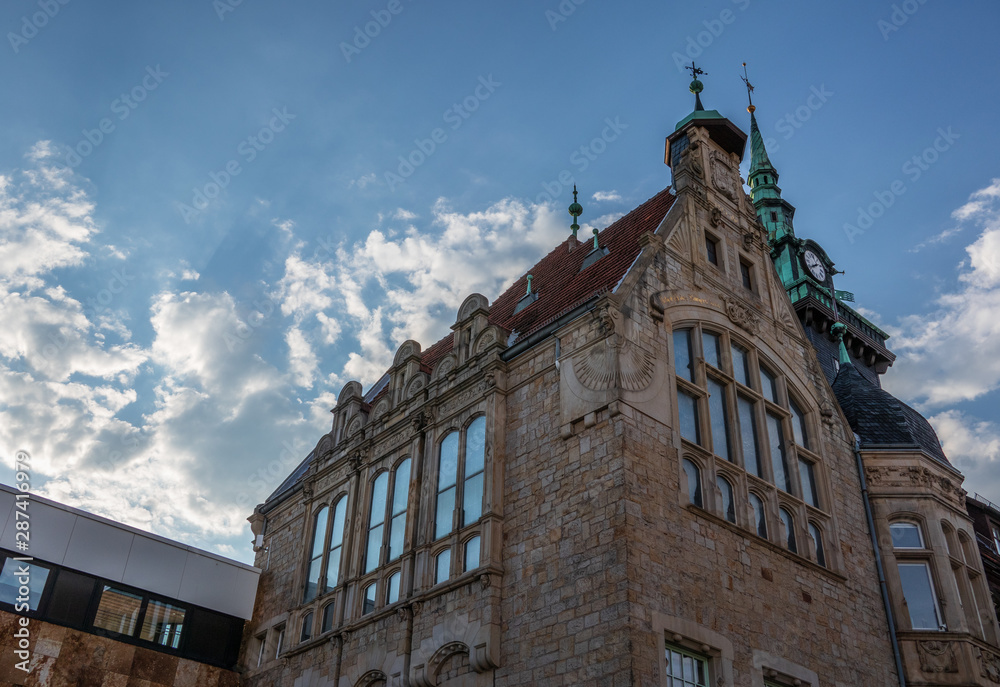 Town hall in city Bueckeburg, Germany