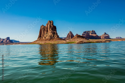 Beautiful Lake Powell, border of Arizona and Utah photo