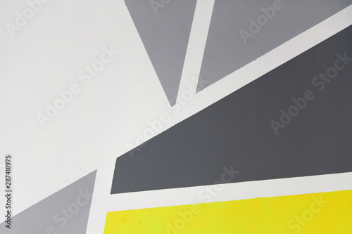 Close Up light yellow and grey abstract textured geometric background . - Vertical image