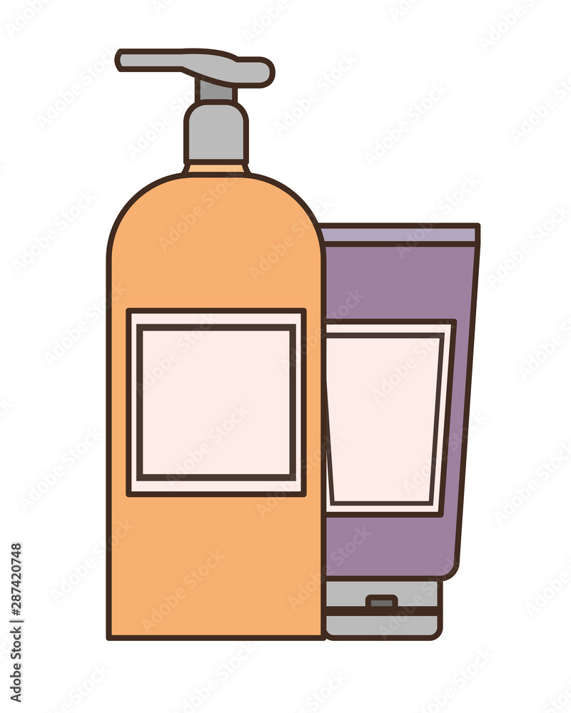 dispensing bottles on white background dispensing bottles on white background