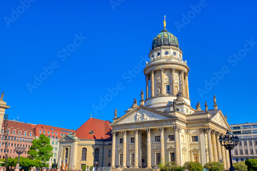 The churches located in Gendarmenmarkt square in Berlin, Germany. © Jbyard