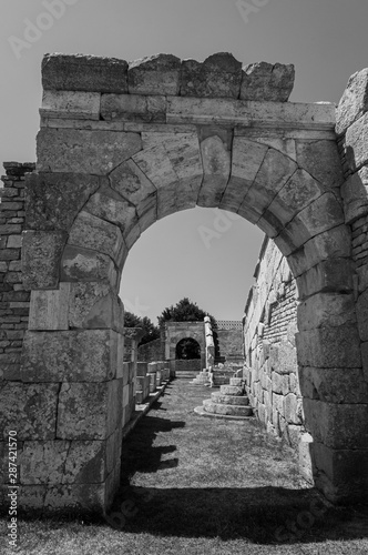 The Italico Sanctuary of Pietrabbondante. Is the most important architectural testimony of the religiosity of the Samnites Pentri nation. photo