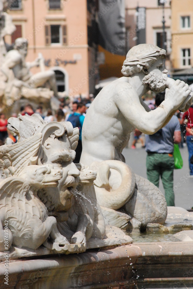 Naklejka premium Fountain in Rome