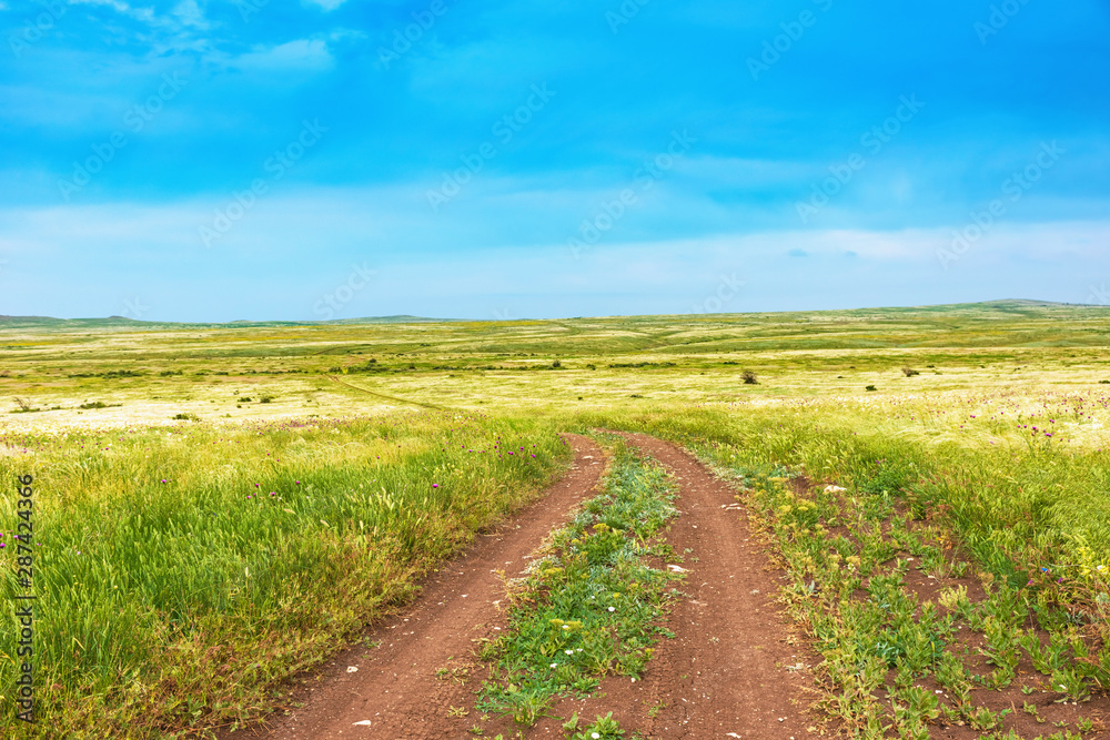 Crimea nature reserve - the road to travel. Landscape park- Kerch peninsula