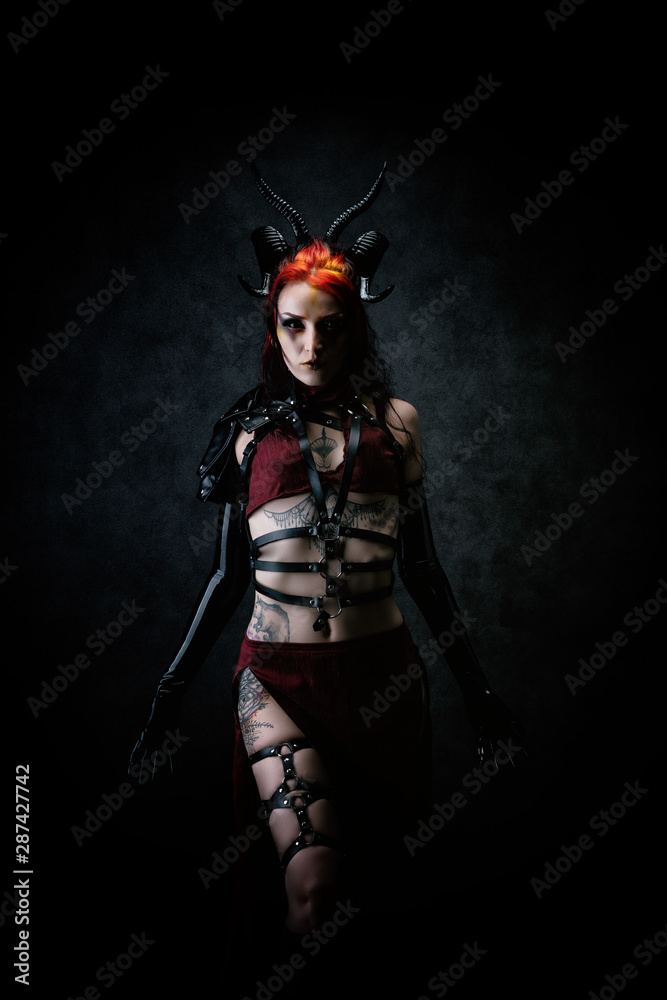 Sexy portrait of a young fauna