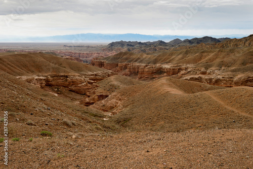 dry valley and desert