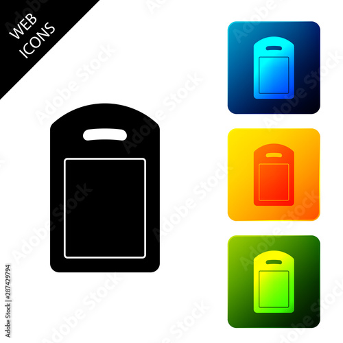 Free Download Cutting board icon isolated. Chopping Board symbol. Set icons colorful square buttons. Vector Illustration - GFXLoad