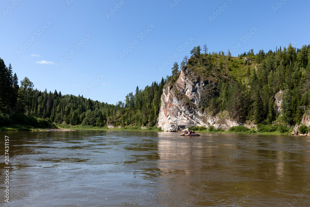 Rafting on the Chusovaya river Rafting on the Chusovaya river