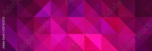 Geometric Magenta and Pink Backdrop with Triangles