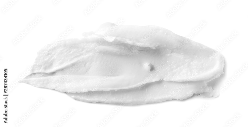 Skin cream isolated on white, top view Skin cream isolated on white, top view