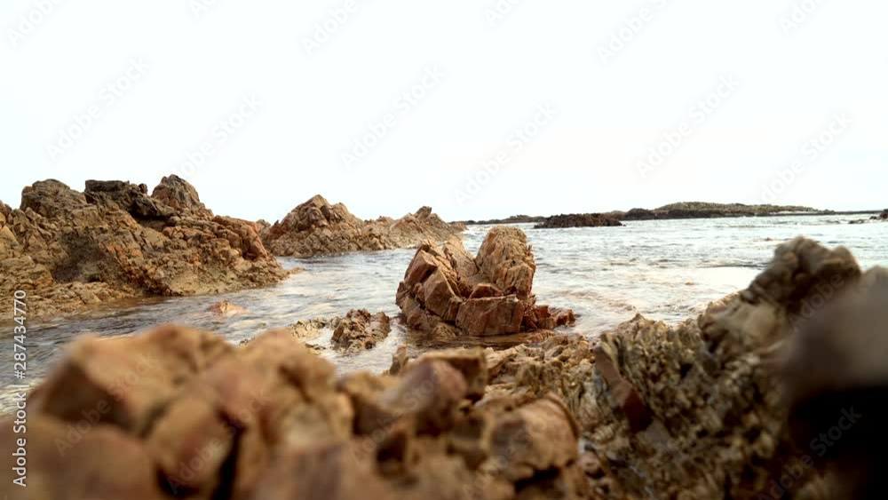 Time Lapse Of The Rising Tide Sea In Tasmania, Australia Time Lapse Of The Rising Tide Sea In Tasmania, Australia