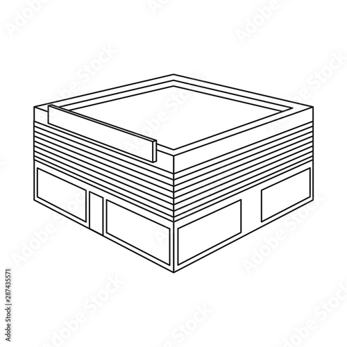Vector illustration of hypermarket and shop sign. Set of hypermarket and bookstore stock vector illustration.