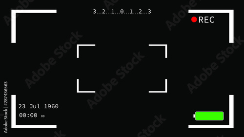 adjustable digital camera view template