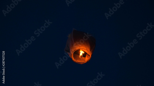 Balloon fire Sky lantern flying lanterns, hot-air balloons Lantern flies up highly in the sky. Balloon fire flying lanterns, hot-air balloons Lantern flies up © dkHDvideo