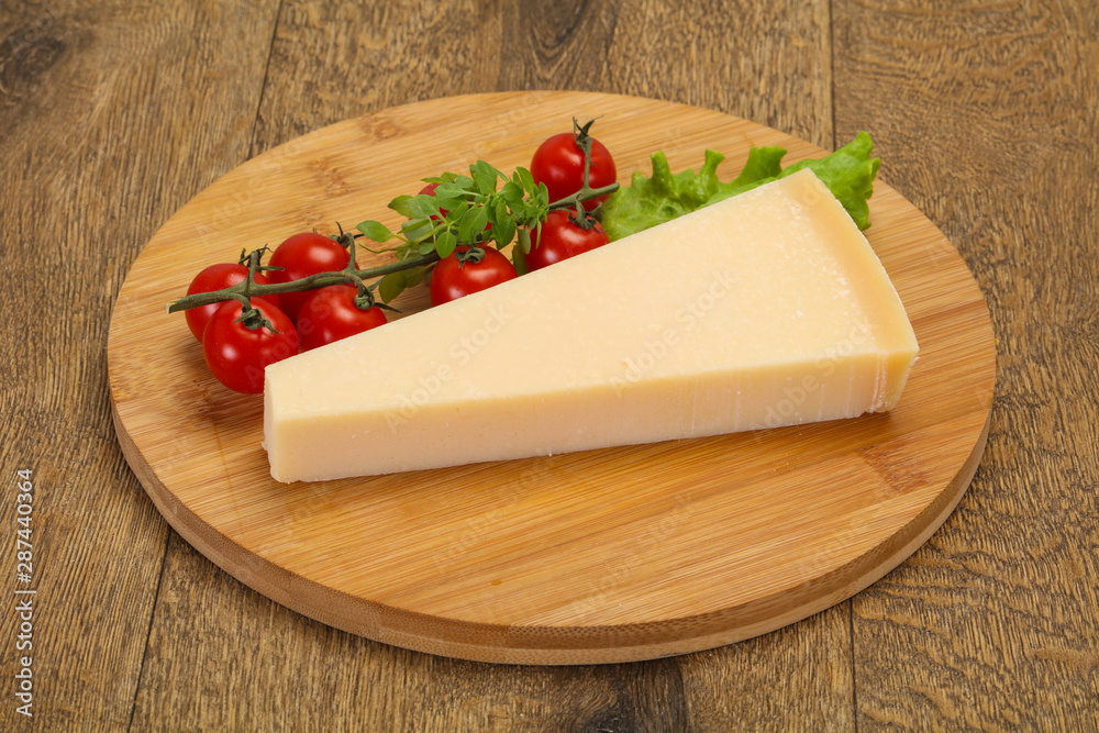 Italian traditional parmesan cheese triangle