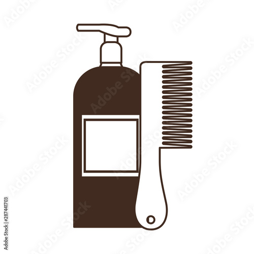 professional hairdressing tools on white background