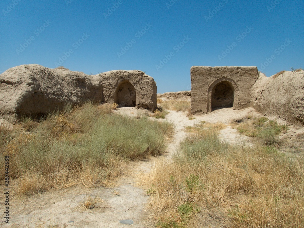 archeological site of ancient panjakent in tajikistan