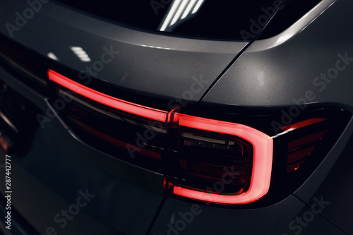 Fotografie Close-up of the rear light of a modern car