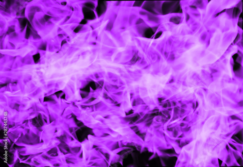 purple color of smoke on dark background