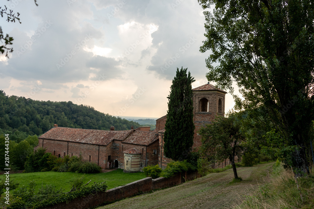 The abbey of Santa Maria di Vezzolano is a religious building in Romanesque and Gothic style, among the most important medieval monuments of Piedmont