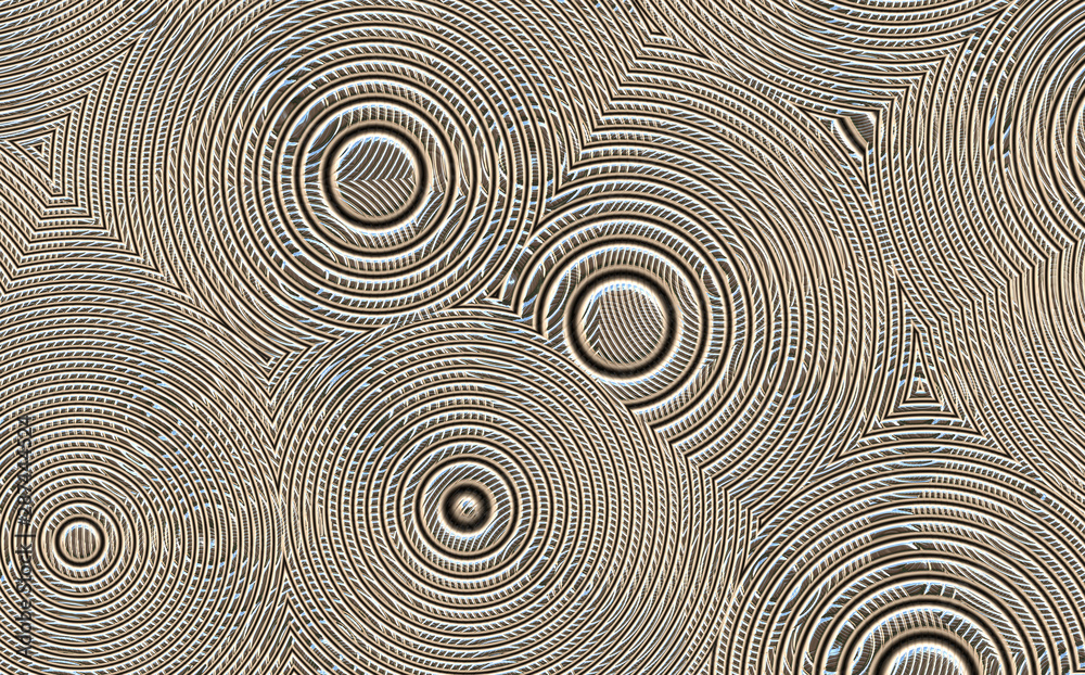 futuristic metal art