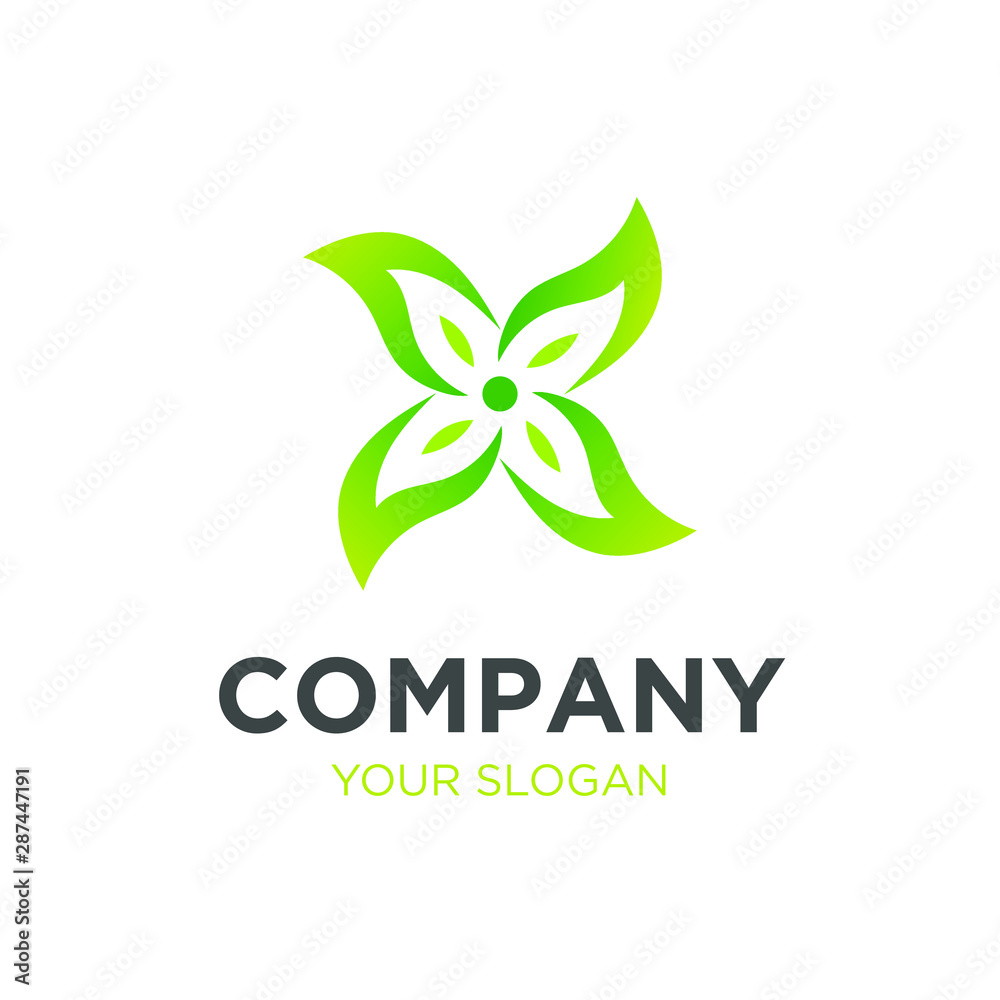 Leaf/ Leaves as a Fan Logo Design Inspiration Leaf/ Leaves as a Fan Logo Design Inspiration