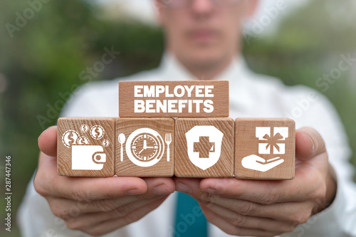 Employee Benefits Reward Encouraging Business concept. photo