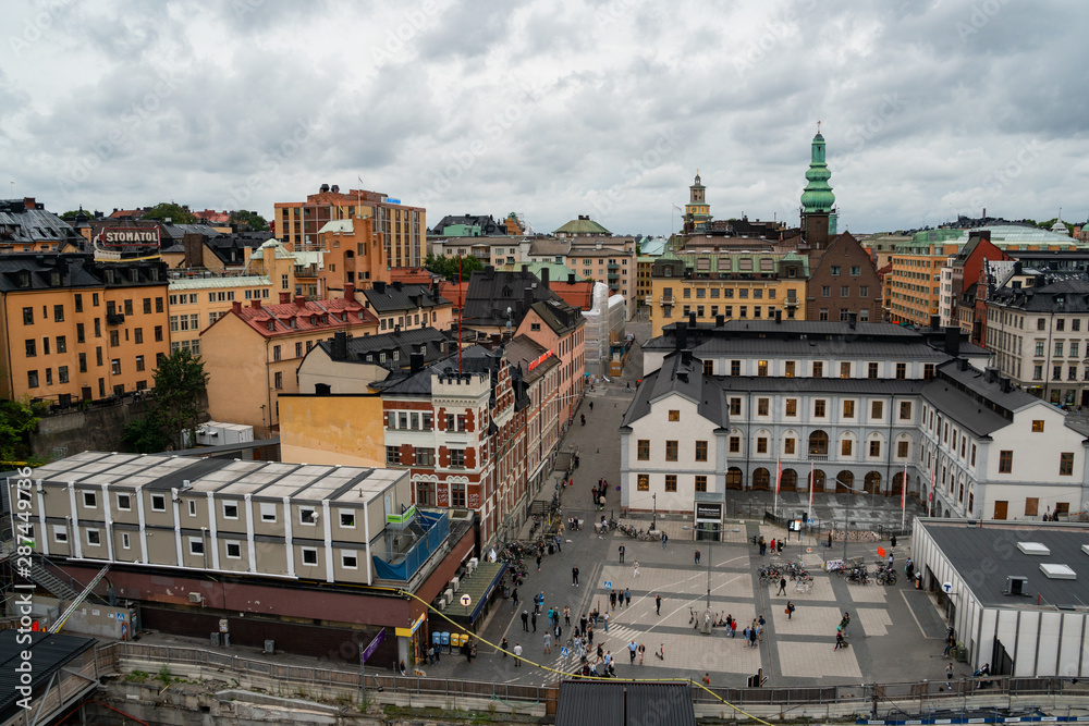 Fototapeta premium Skyline in Stockholm Sweden