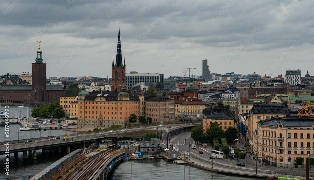 Fototapeta premium Skyline in Stockholm Sweden