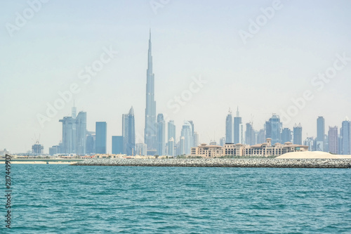 Skyline at the Coast in Dubai