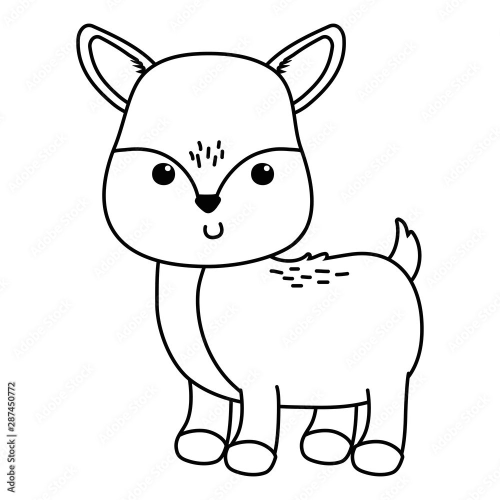 Isolated reindeer cartoon design vector illustration Isolated reindeer cartoon design vector illustration