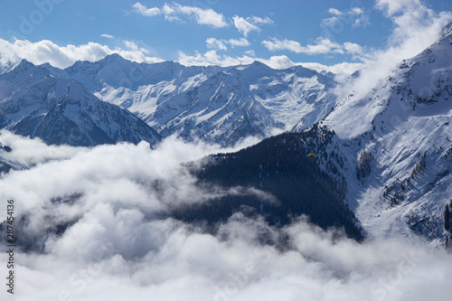 view of Mayrhofen ski resort, Austrian Alps © Tomtsya