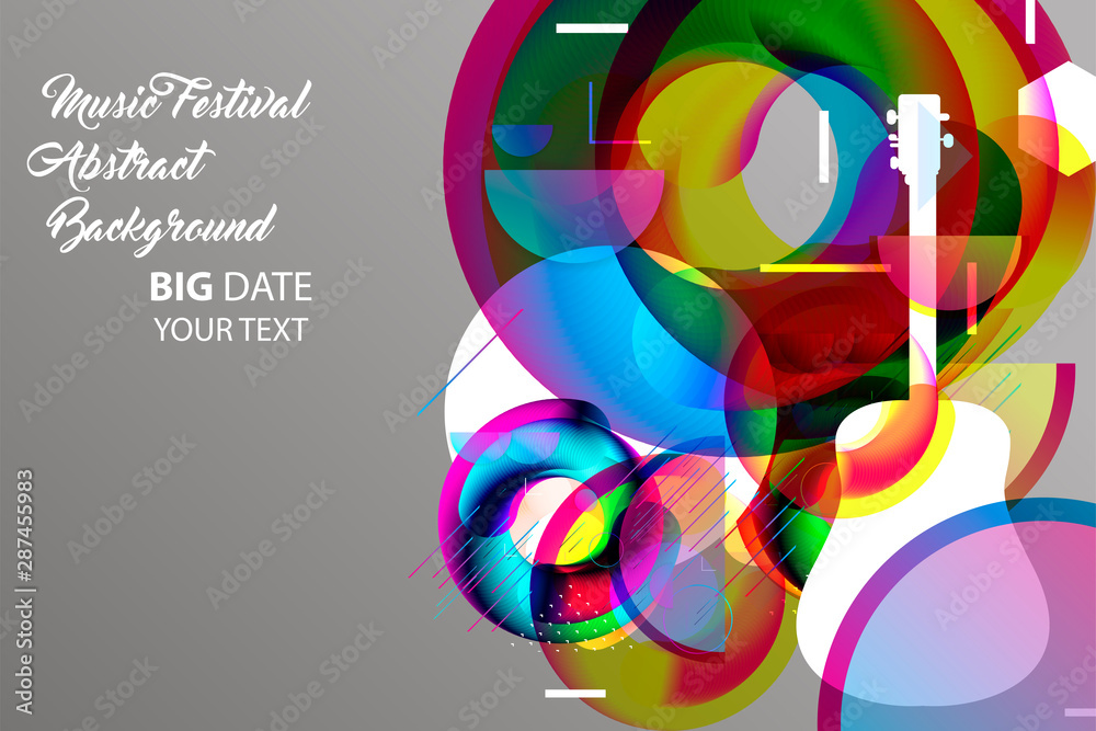 Designe banner october guitar music festival abstract background futuristic study trip. Background modern starry Designe banner october guitar music festival abstract background futuristic study trip. Background modern starry
