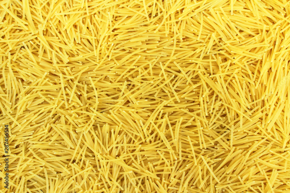 background with italian pasta vermicelli