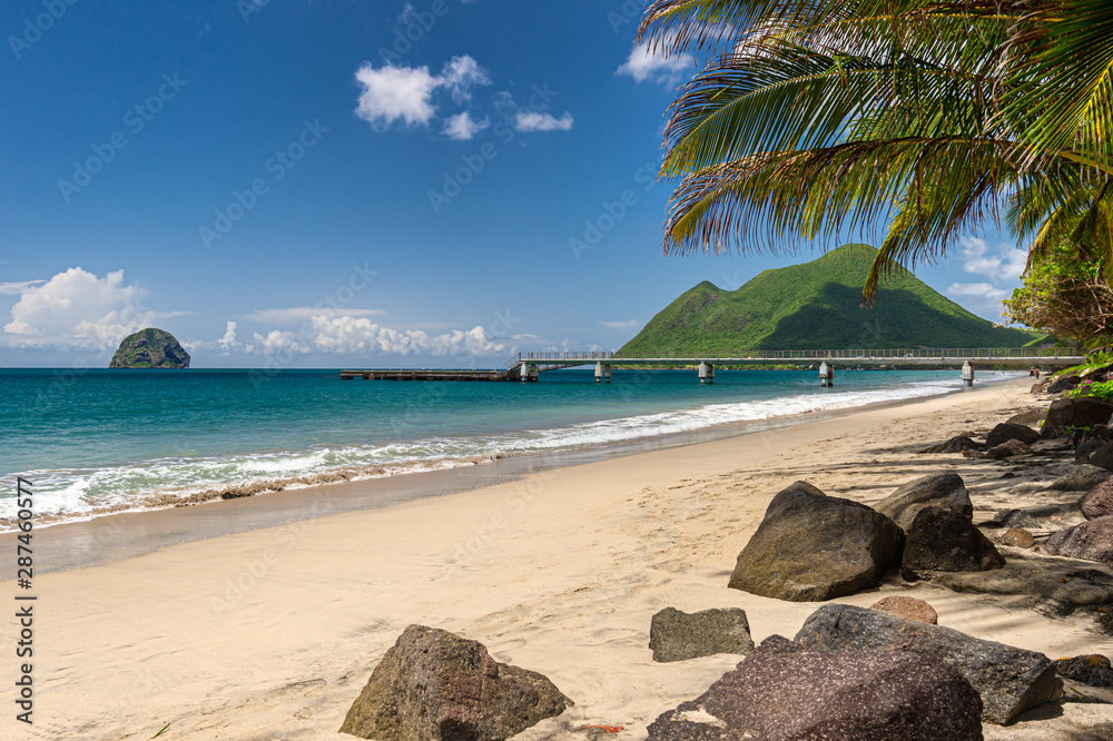 Le Diamant Beach in Martinique (2019) Foto, Poster, Wandbilder bei  EuroPosters