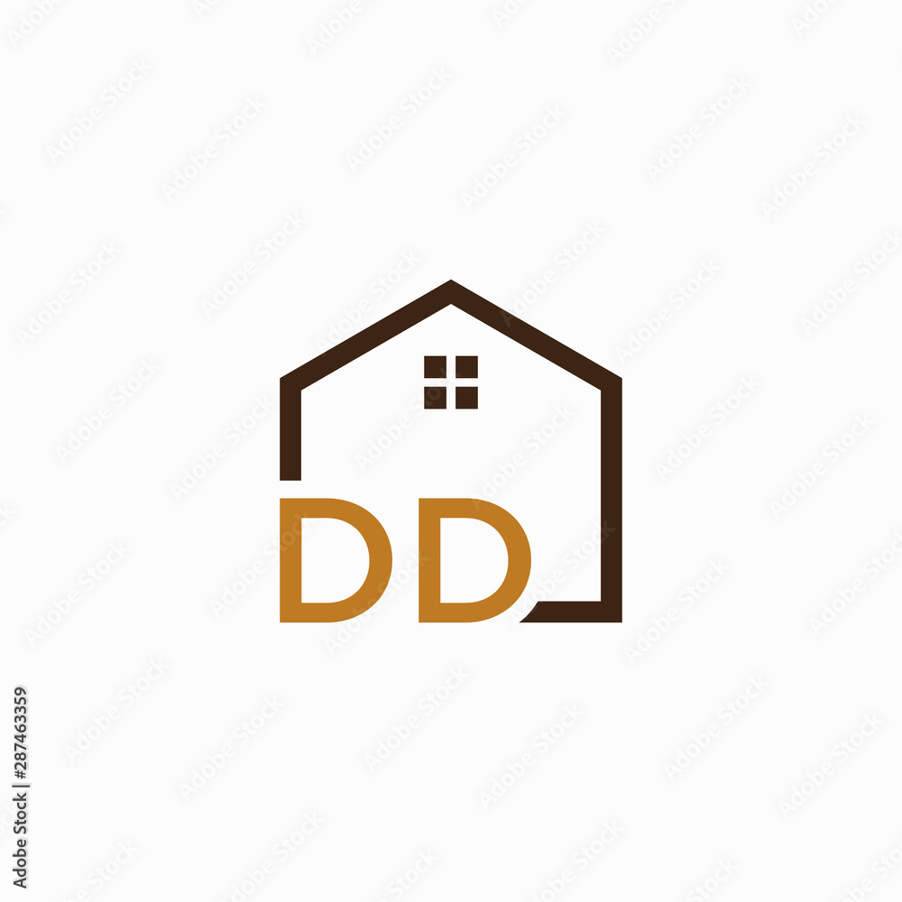 letter DD Line House Real Estate Logo. home initial D D concept. Construction logo template, Home and Real Estate icon. Housing Complex Simple Vector Logo Template. - vector letter DD Line House Real Estate Logo. home initial D D concept. Construction logo template, Home and Real Estate icon. Housing Complex Simple Vector Logo Template. - vector